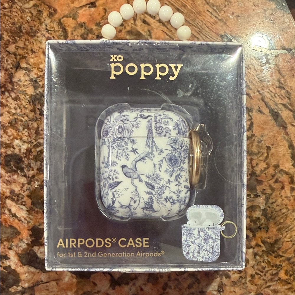 Blue Floral AirPods Case